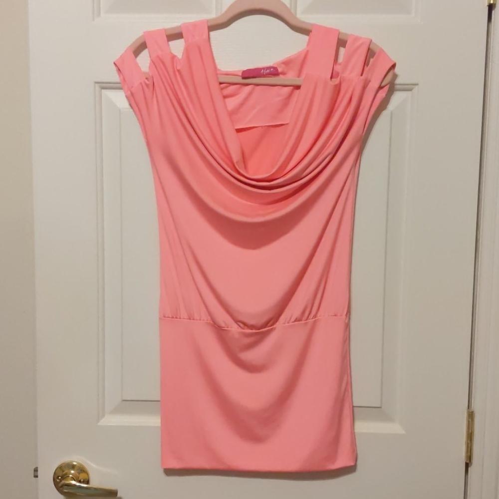 Hottie pink stretchy dress